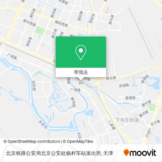 北京铁路公安局北京公安处杨村车站派出所地图