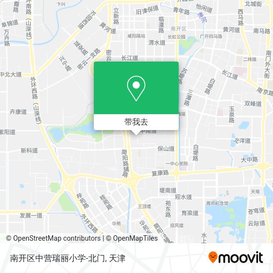 南开区中营瑞丽小学-北门地图