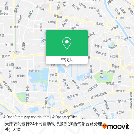 天津农商银行24小时自助银行服务(河西气象台路分理处)地图