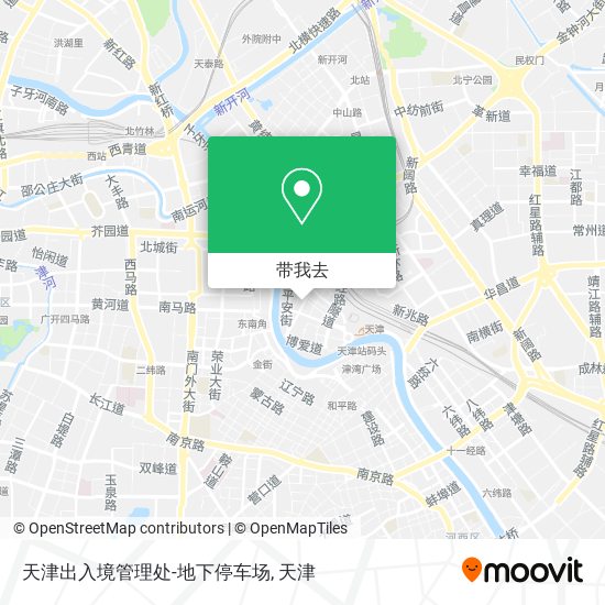 天津出入境管理处-地下停车场地图