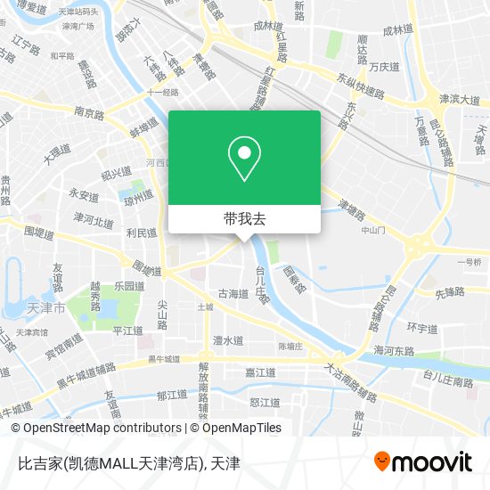 比吉家(凯德MALL天津湾店)地图