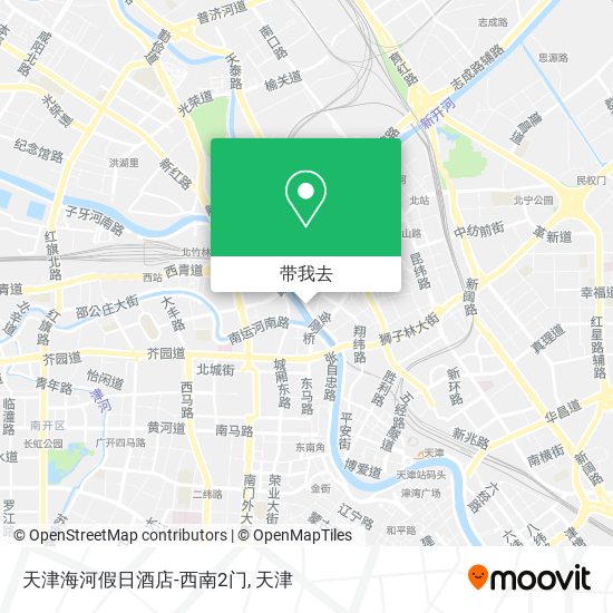 天津海河假日酒店-西南2门地图