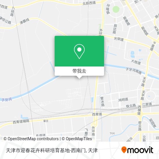 天津市迎春花卉科研培育基地-西南门地图