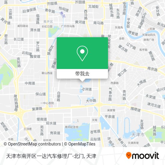 天津市南开区一达汽车修理厂-北门地图