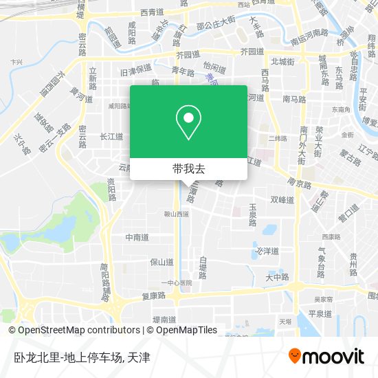 卧龙北里-地上停车场地图