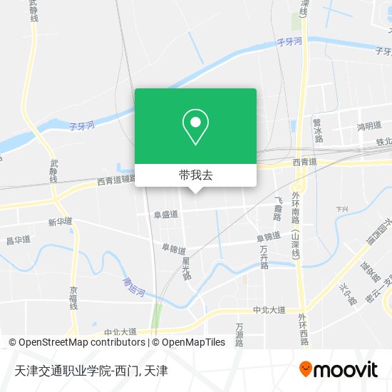 天津交通职业学院-西门地图