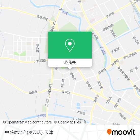 中盛房地产(奥园店)地图