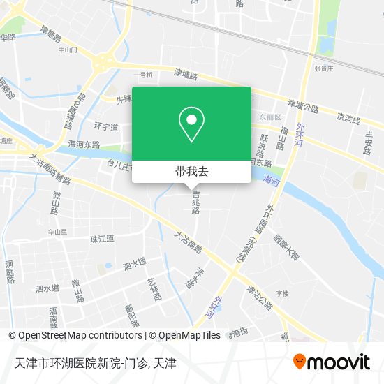 天津市环湖医院新院-门诊地图