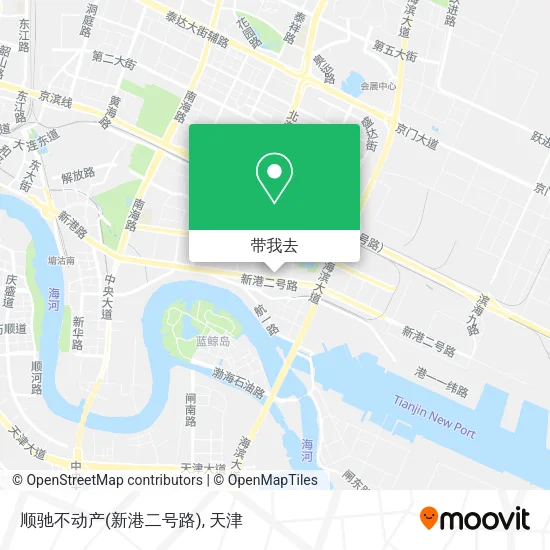 顺驰不动产(新港二号路)地图