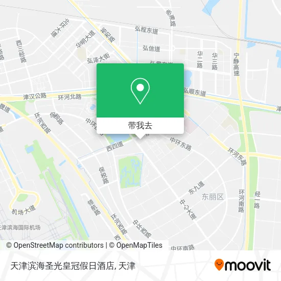 天津滨海圣光皇冠假日酒店地图