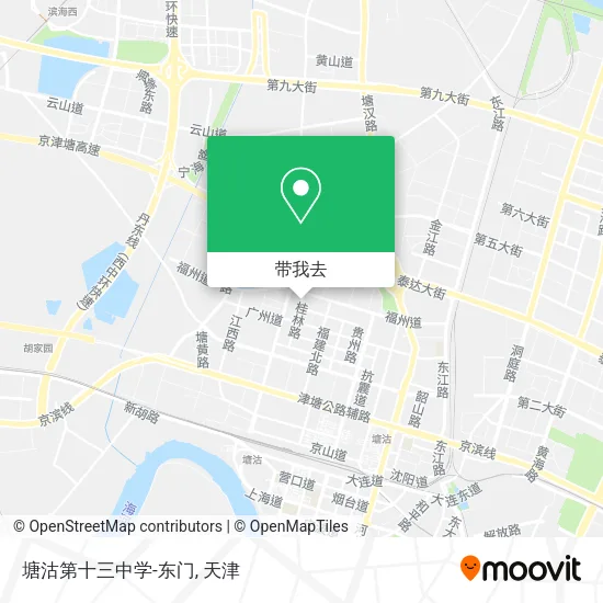 塘沽第十三中学-东门地图
