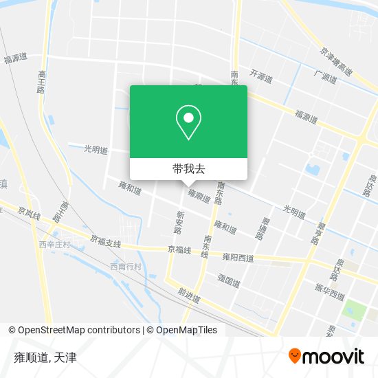 雍顺道地图