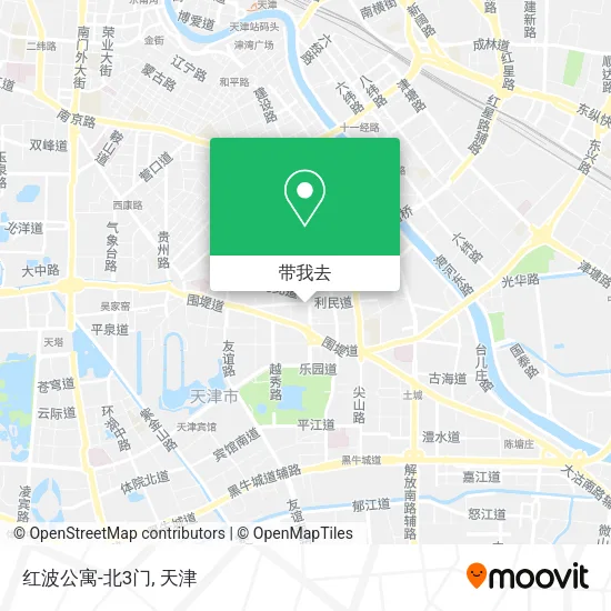 红波公寓-北3门地图
