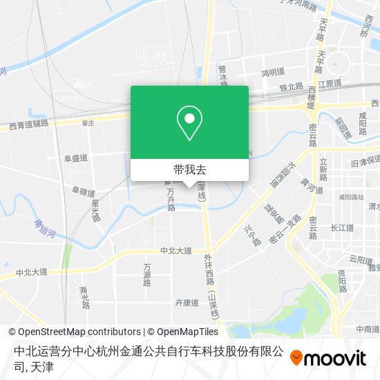 中北运营分中心杭州金通公共自行车科技股份有限公司地图