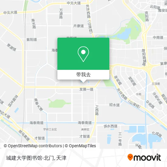 城建大学图书馆-北门地图