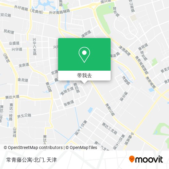 常青藤公寓-北门地图