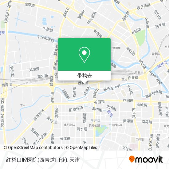 红桥口腔医院(西青道门诊)地图