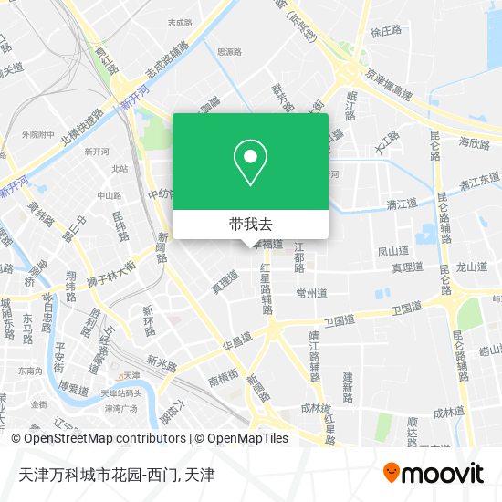 天津万科城市花园-西门地图