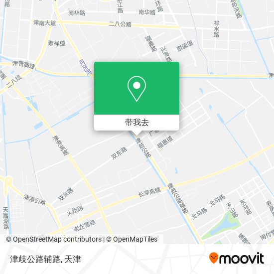 津歧公路辅路地图