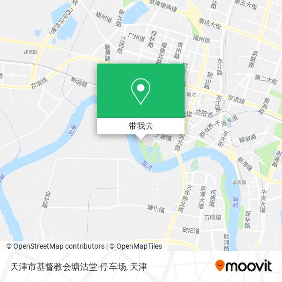 天津市基督教会塘沽堂-停车场地图