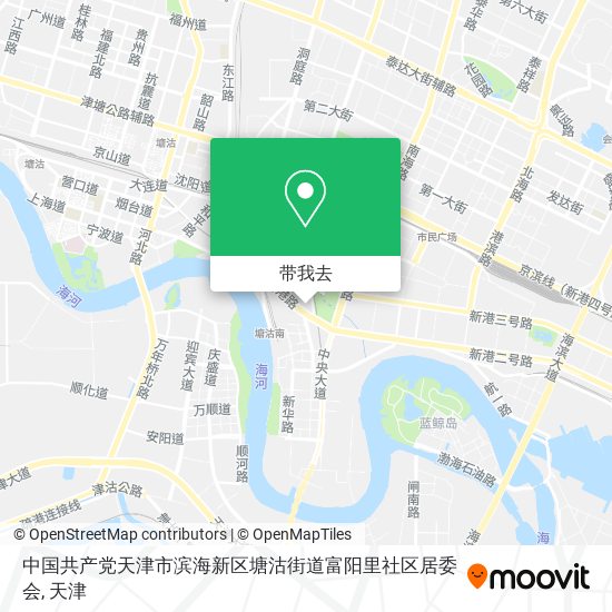 中国共产党天津市滨海新区塘沽街道富阳里社区居委会地图