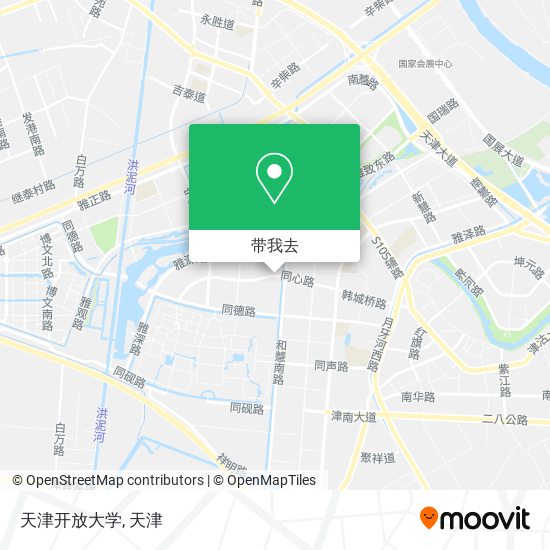 天津开放大学地图