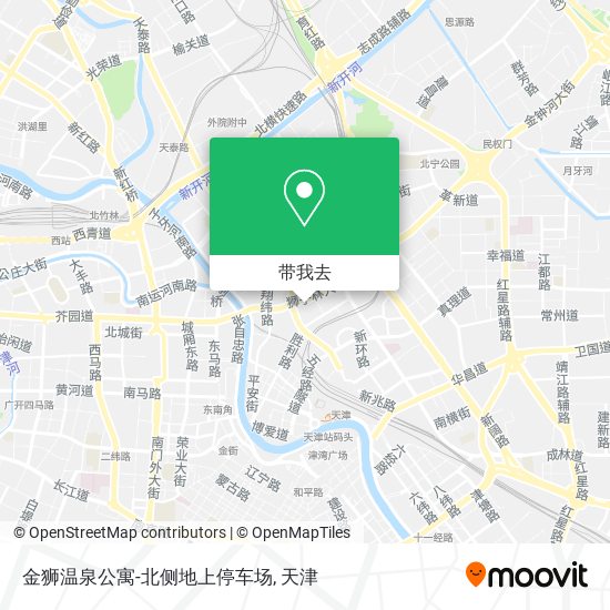 金狮温泉公寓-北侧地上停车场地图