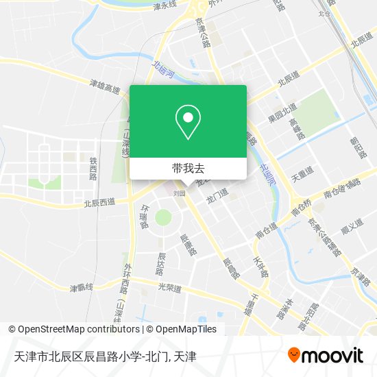 天津市北辰区辰昌路小学-北门地图