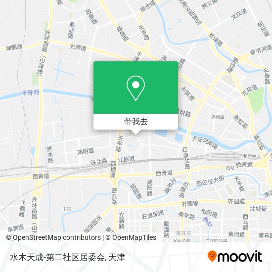 水木天成-第二社区居委会地图