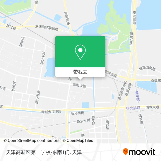 天津高新区第一学校-东南1门地图