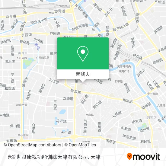博爱世眼康视功能训练天津有限公司地图