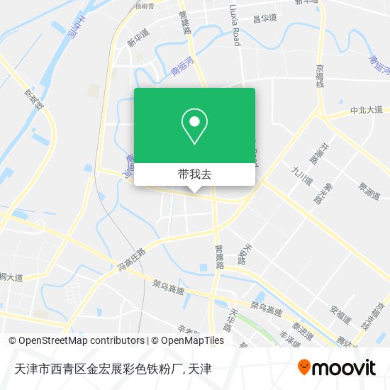 天津市西青区金宏展彩色铁粉厂地图