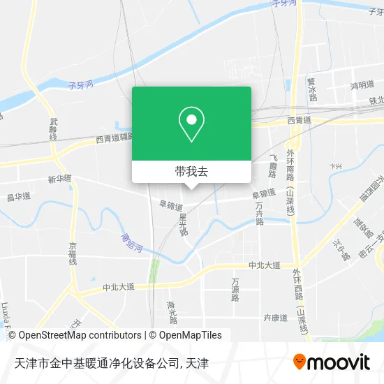 天津市金中基暖通净化设备公司地图