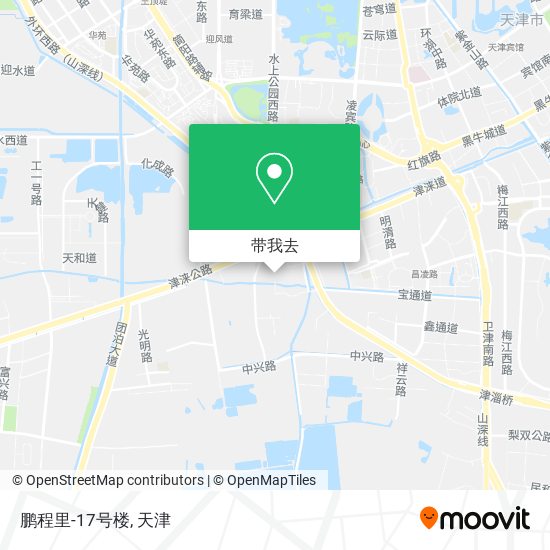 鹏程里-17号楼地图