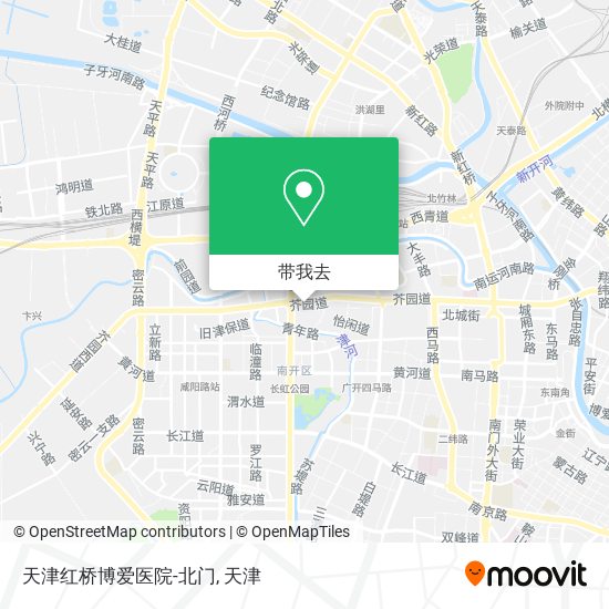 天津红桥博爱医院-北门地图