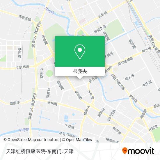 天津红桥恒康医院-东南门地图