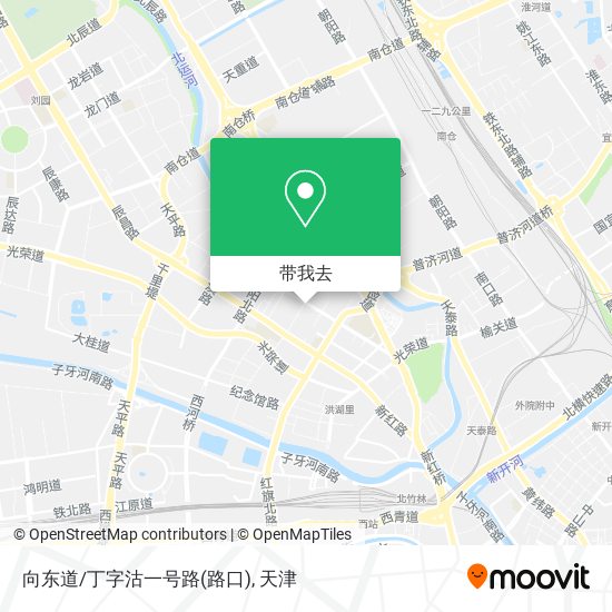 向东道/丁字沽一号路(路口)地图