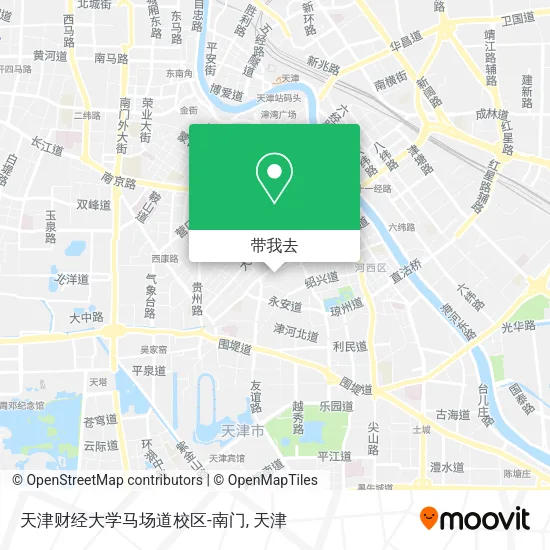 天津财经大学马场道校区-南门地图