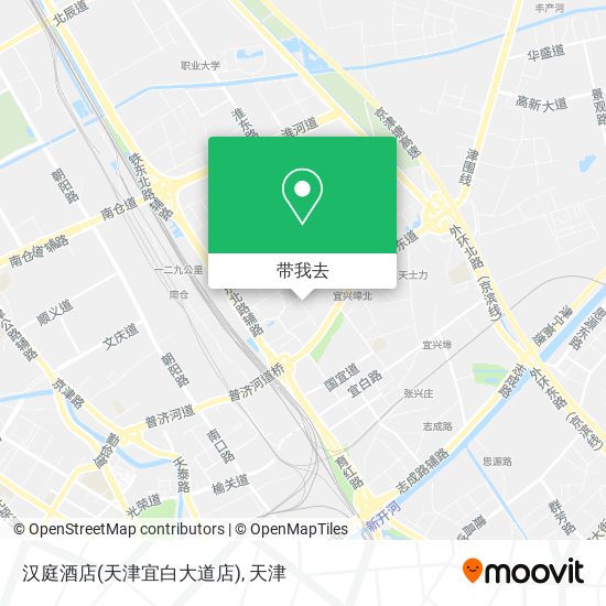 汉庭酒店(天津宜白大道店)地图