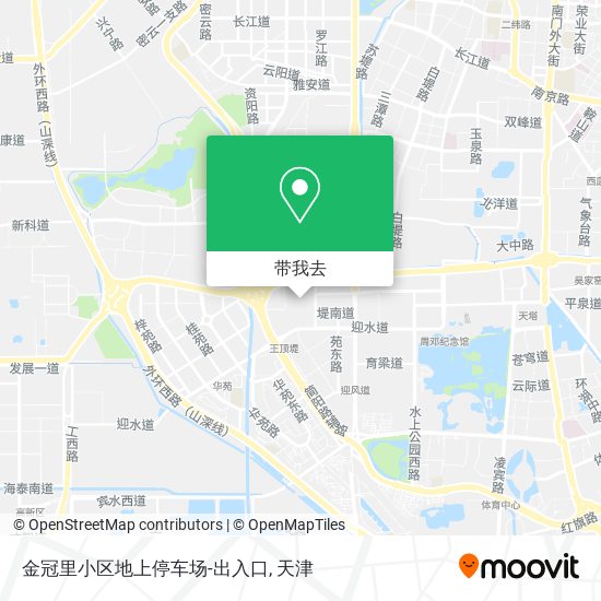 金冠里小区地上停车场-出入口地图