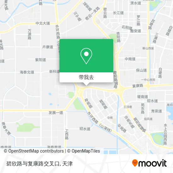 碧欣路与复康路交叉口地图