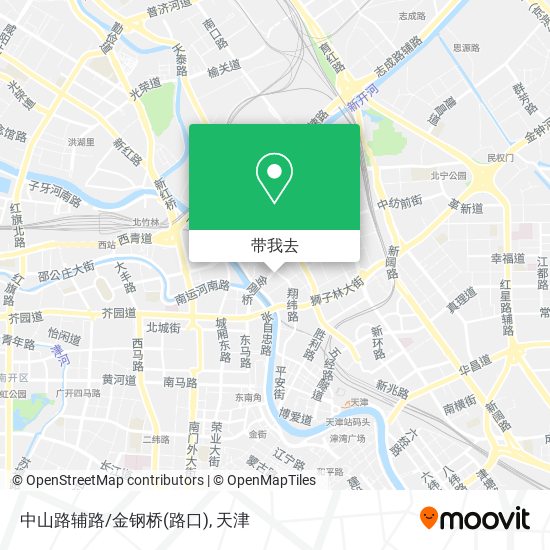 中山路辅路/金钢桥(路口)地图