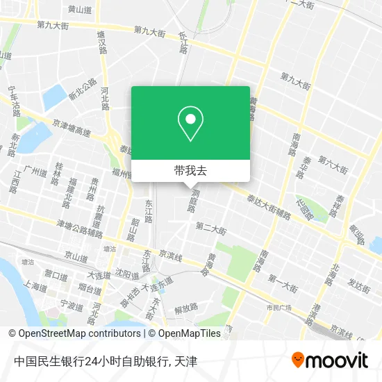 中国民生银行24小时自助银行地图