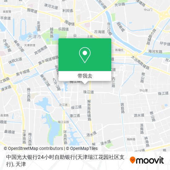 中国光大银行24小时自助银行(天津瑞江花园社区支行)地图