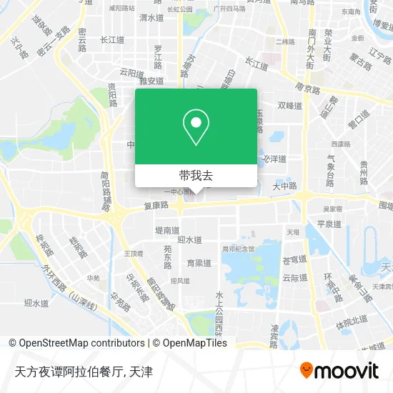 天方夜谭阿拉伯餐厅地图