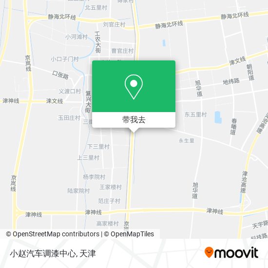 小赵汽车调漆中心地图