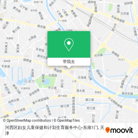 河西区妇女儿童保健和计划生育服务中心-东南1门地图