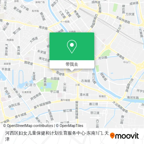 河西区妇女儿童保健和计划生育服务中心-东南1门地图