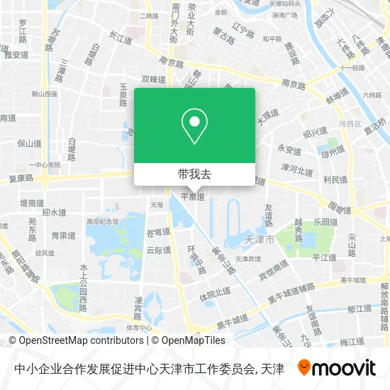 中小企业合作发展促进中心天津市工作委员会地图
