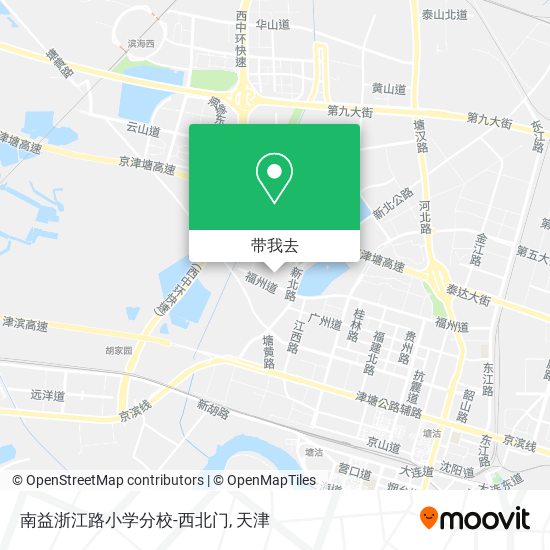 南益浙江路小学分校-西北门地图